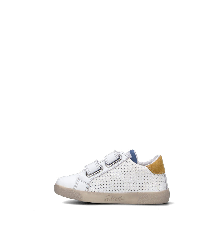 FALCOTTO Sneaker bimbo bianca in pelle