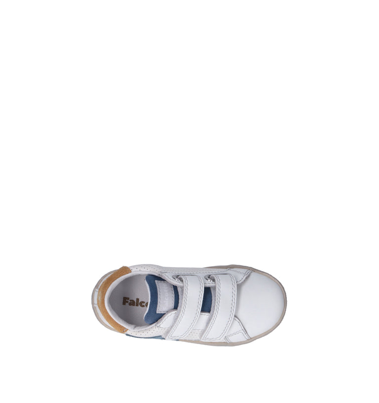 FALCOTTO Sneaker bimbo bianca in pelle