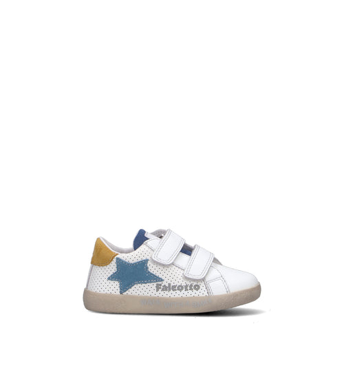 FALCOTTO Sneaker bimbo bianca in pelle
