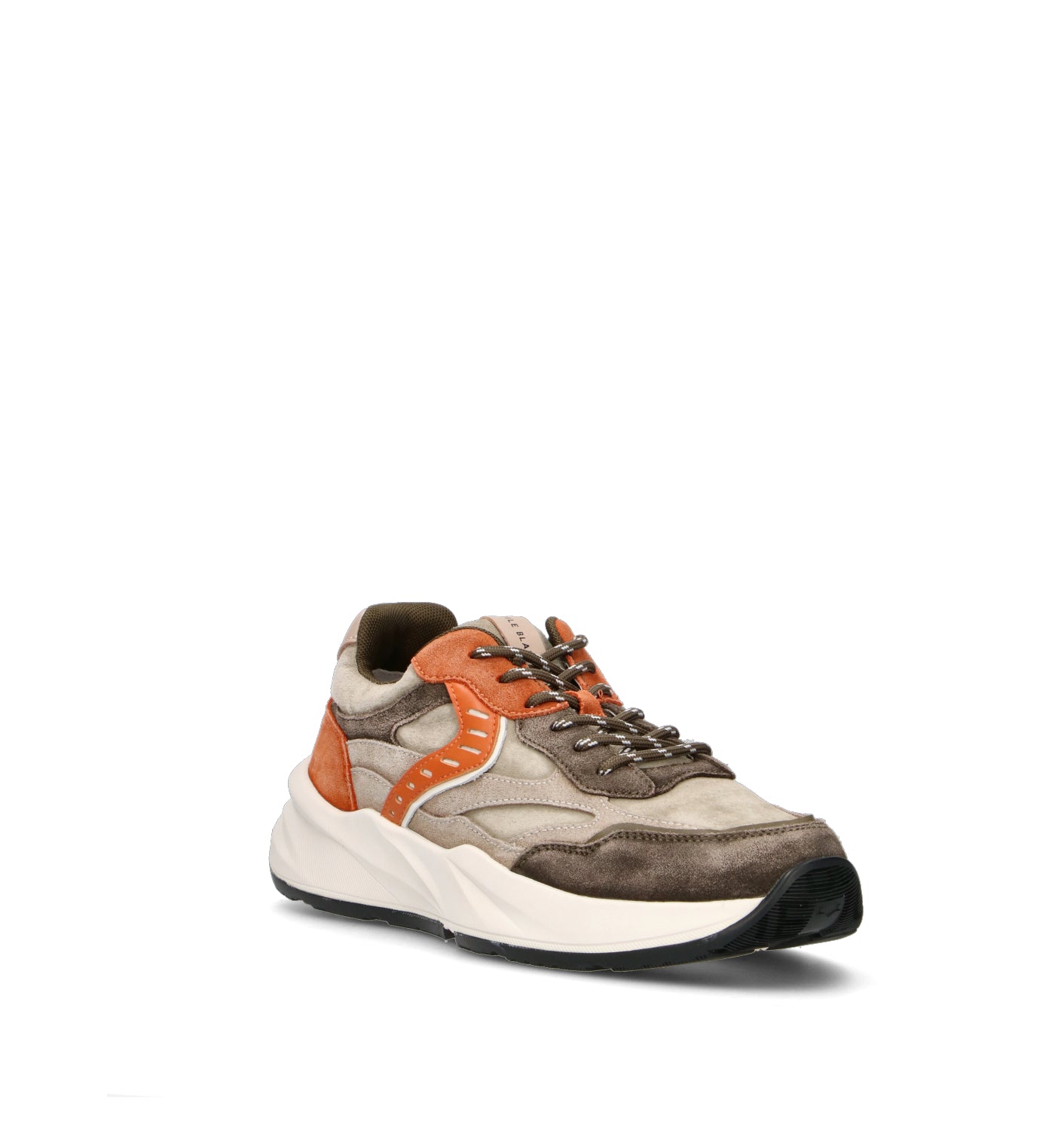 VOILE BLANCHE Sneaker uomo army green/sand in suede