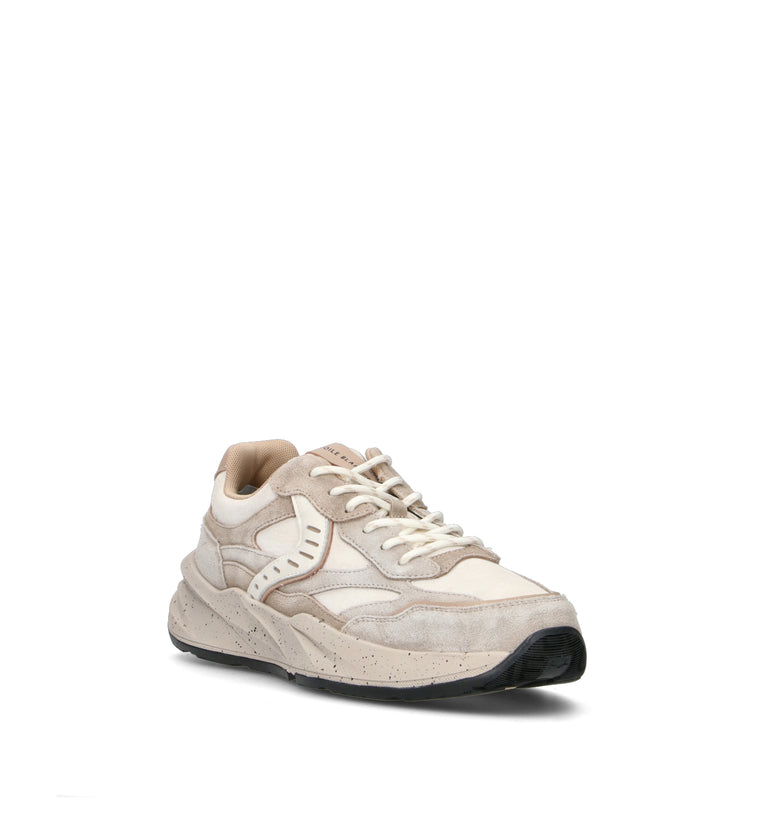 VOILE BLANCHE Sneaker uomo beige in suede