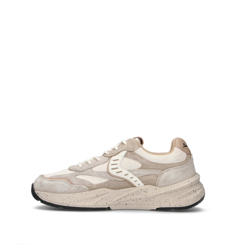 VOILE BLANCHE Sneaker uomo beige in suede