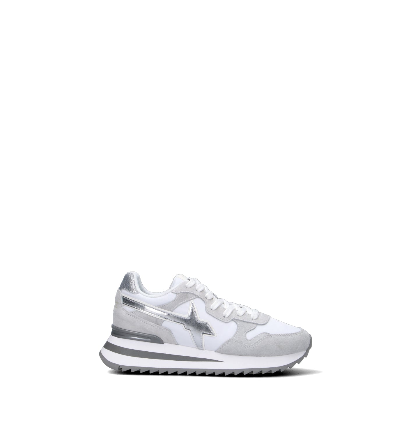 W6YZ Sneaker bimba bianca/argento