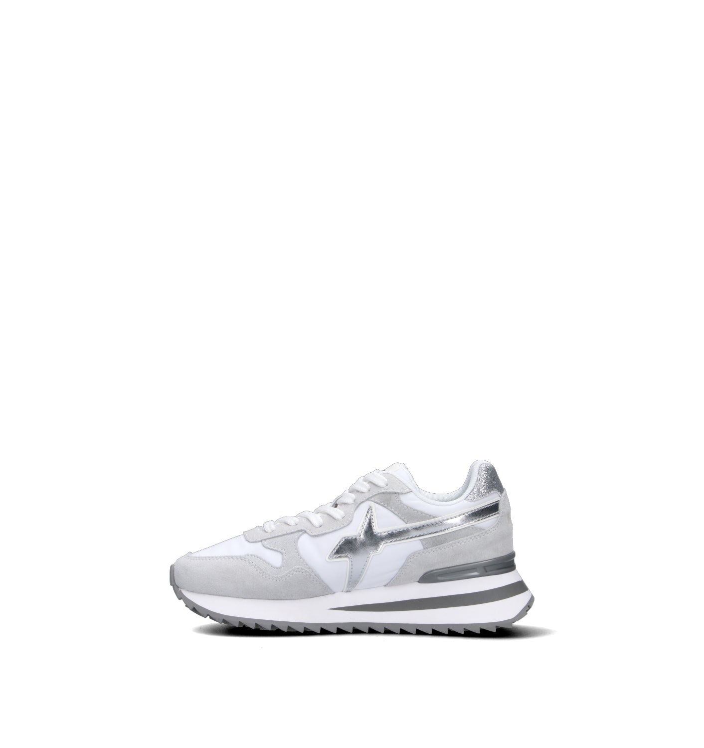 W6YZ Sneaker bimba bianca/argento