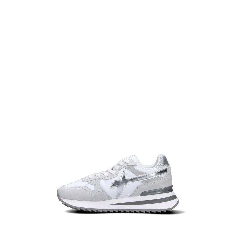 W6YZ Sneaker bimba bianca/argento