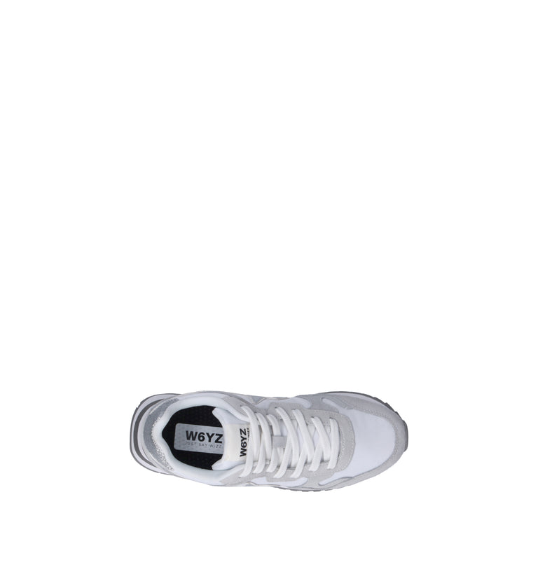 W6YZ Sneaker bimba bianca/argento