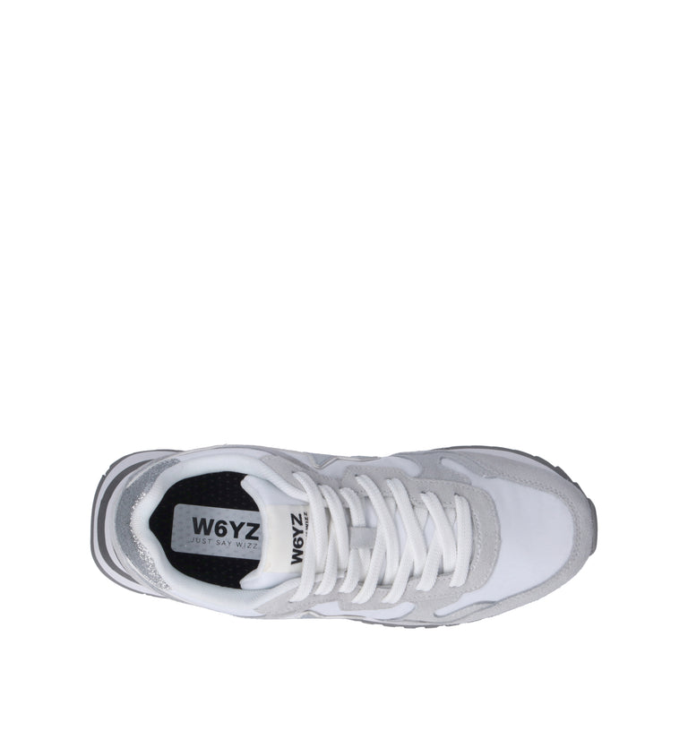 W6YZ Sneaker ragazza bianca/argento