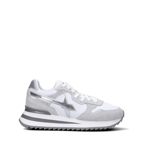 W6YZ Sneaker ragazza bianca/argento