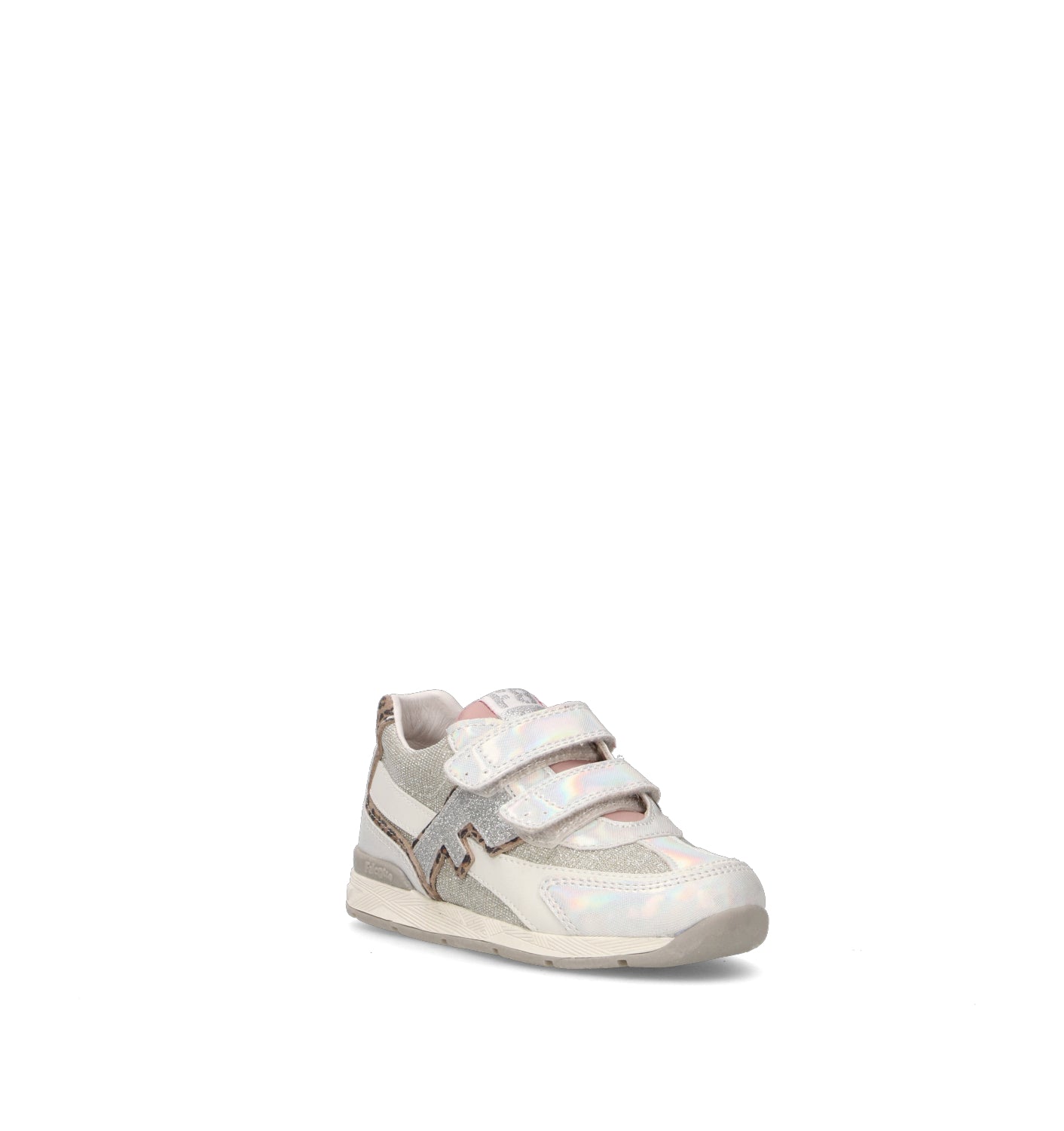 FALCOTTO Sneaker bimba argento in pelle