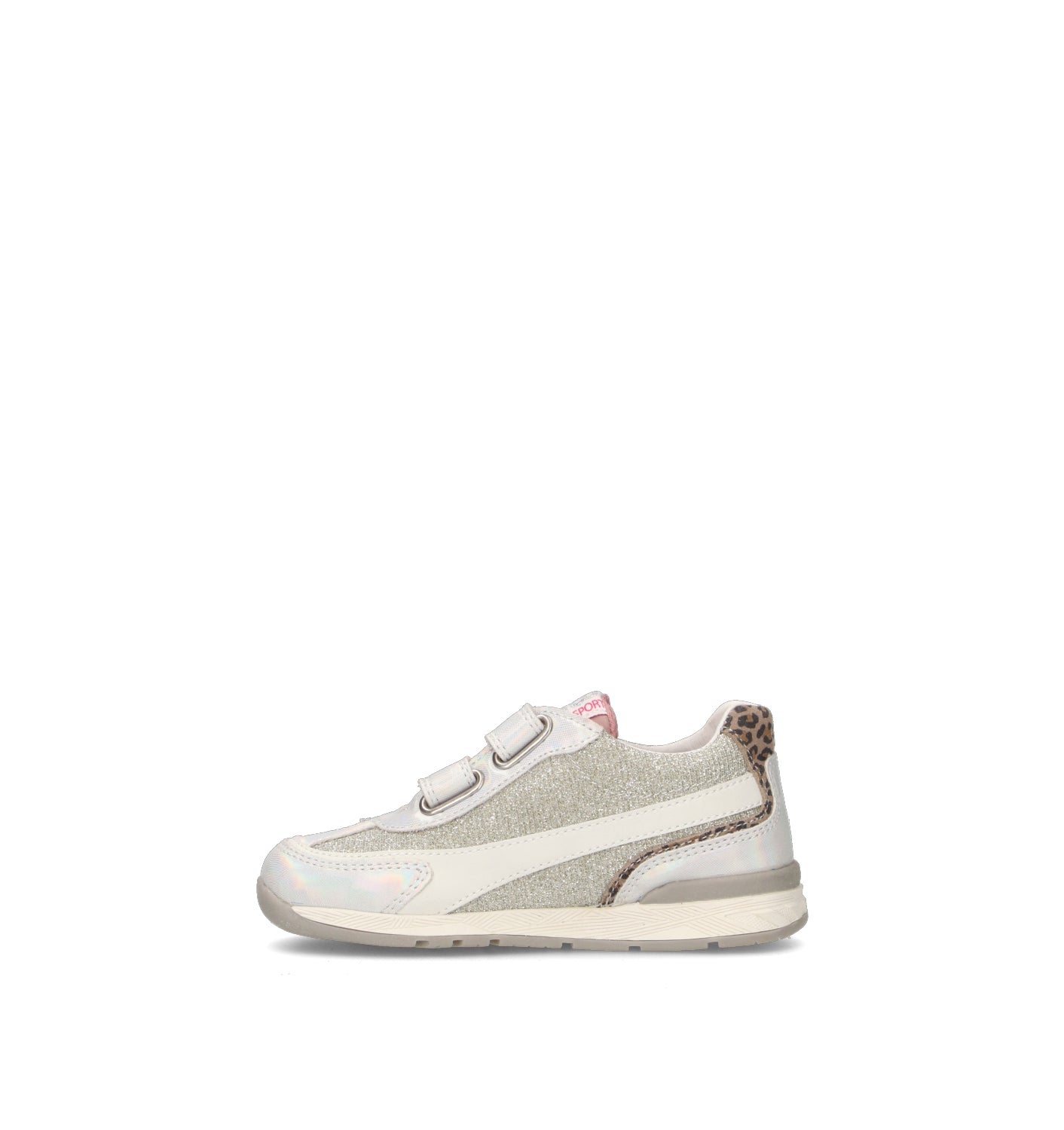 FALCOTTO Sneaker bimba argento in pelle