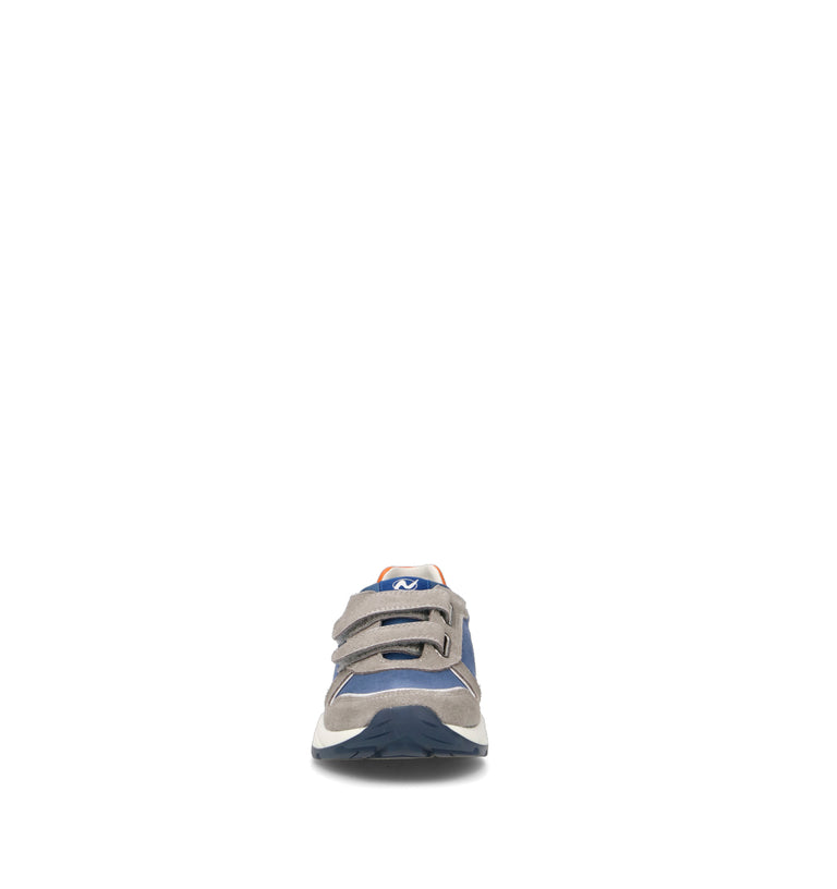 NATURINO Sneaker bimbo grigia/blu in suede