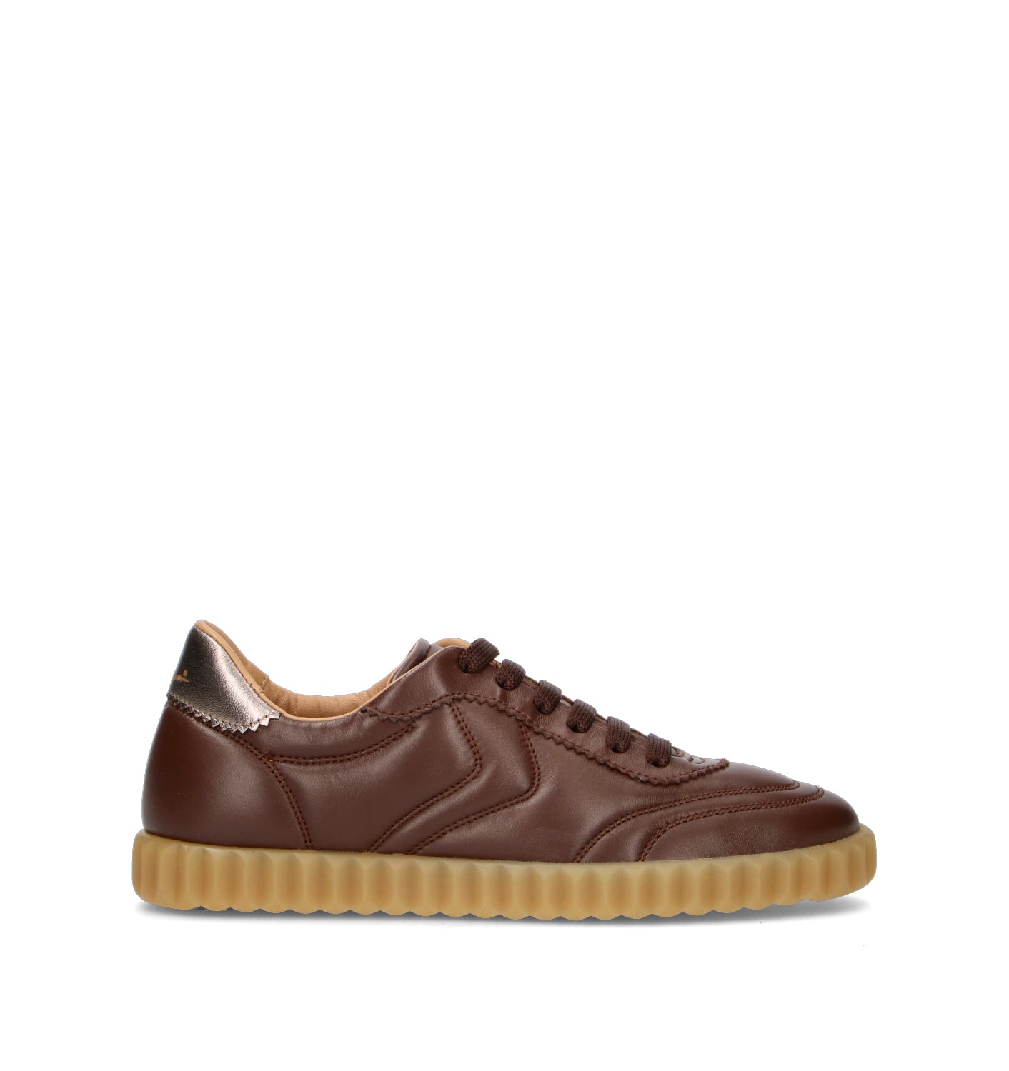 VOILE BLANCHE Sneaker donna marrone in pelle