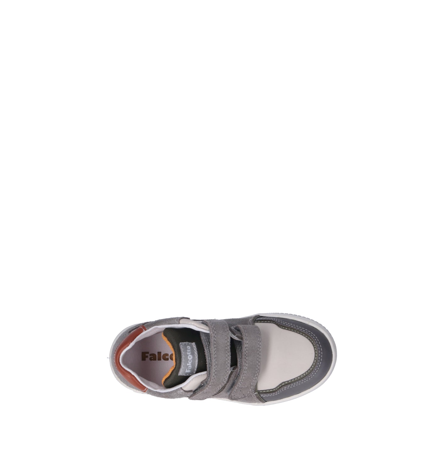 FALCOTTO Sneaker bimbo grigia in pelle