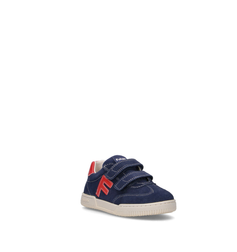 FALCOTTO Sneaker bimbo blu in suede