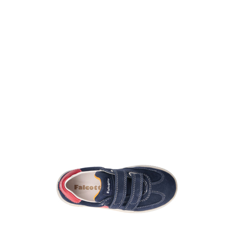 FALCOTTO Sneaker bimbo blu in suede
