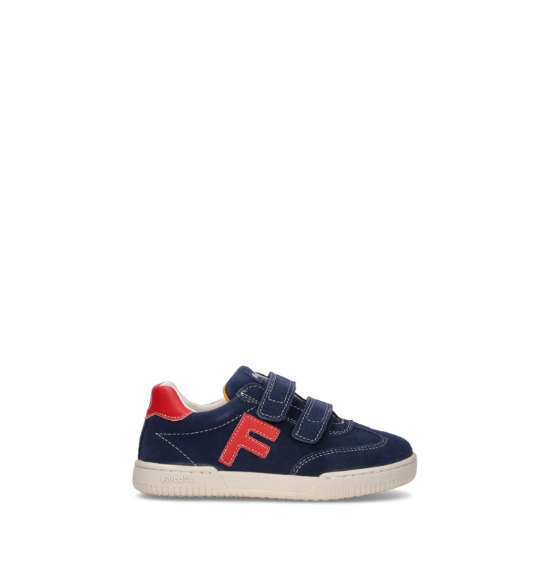 FALCOTTO Sneaker bimbo blu in suede