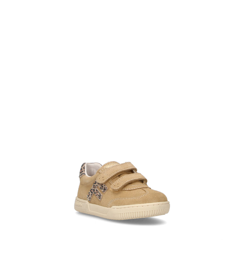 FALCOTTO Sneaker bimba beige in suede