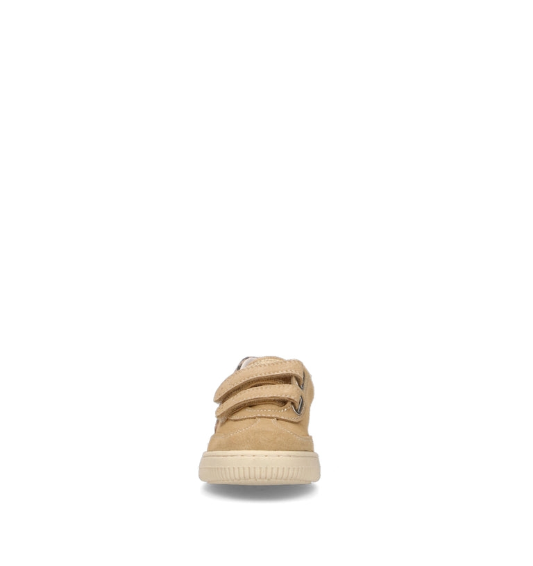 FALCOTTO Sneaker bimba beige in suede