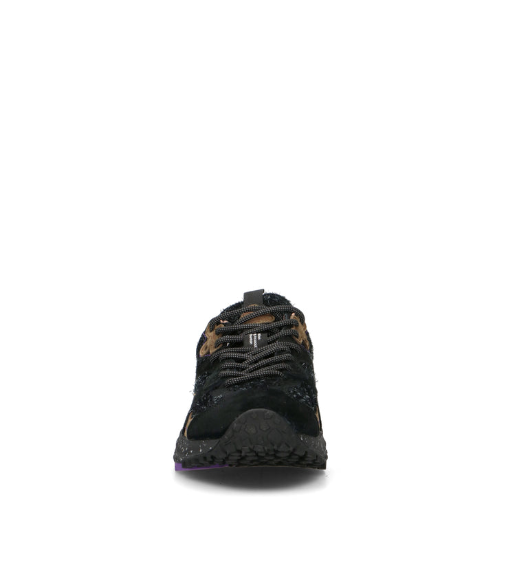 FLOWER MOUNTAIN Sneaker donna nera in suede