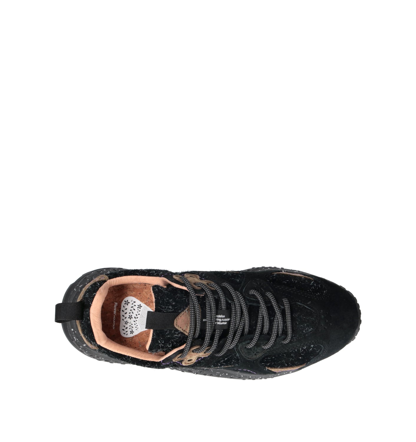 FLOWER MOUNTAIN Sneaker donna nera in suede
