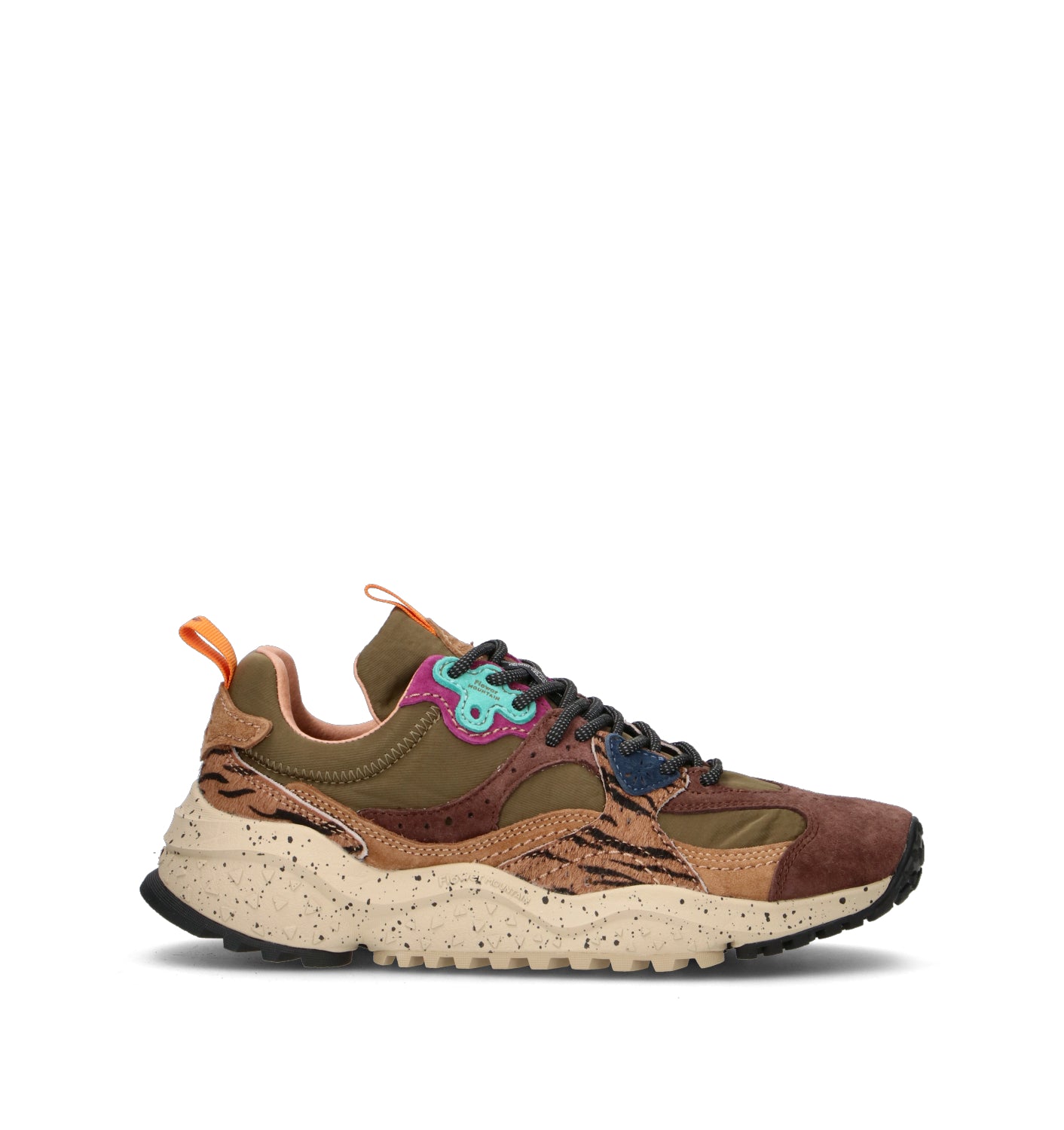 FLOWER MOUNTAIN Sneaker donna marrone