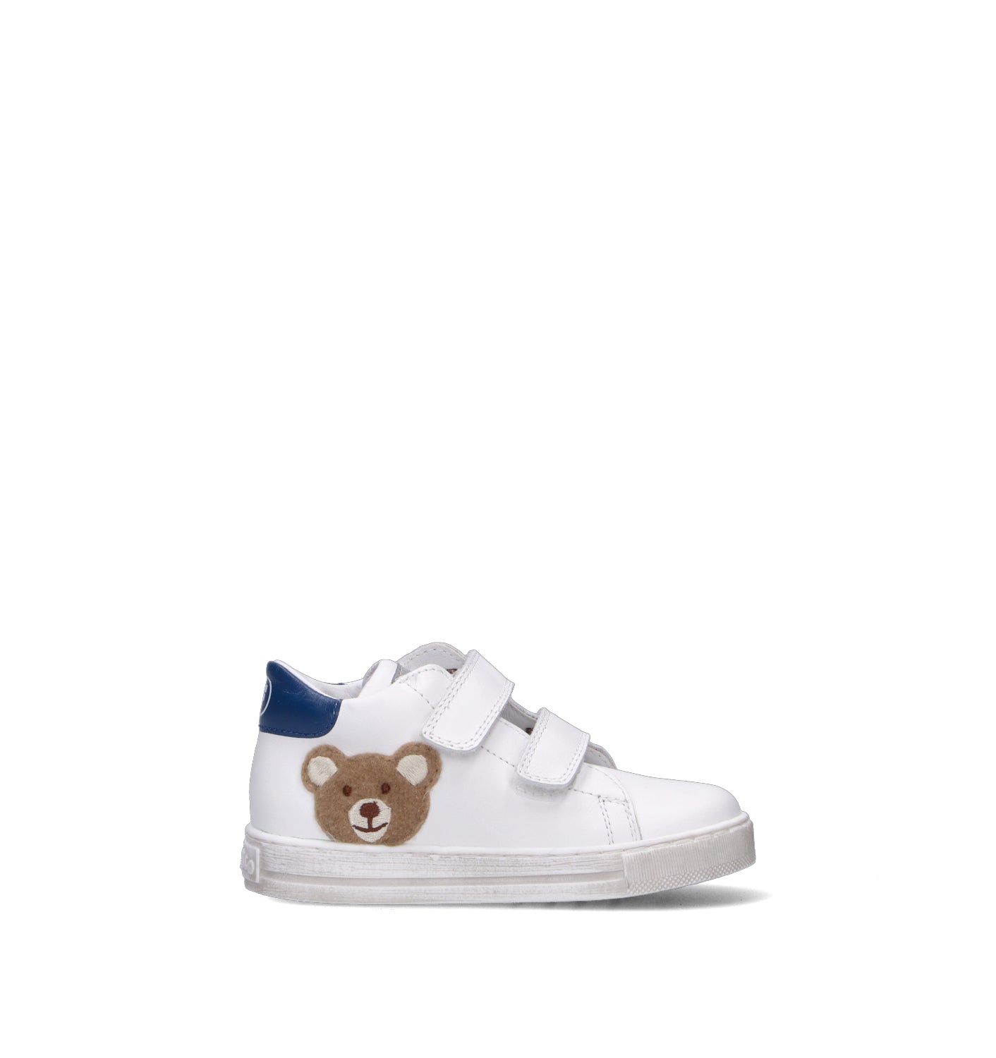 FALCOTTO Sneaker bimbo bianca/blu in pelle