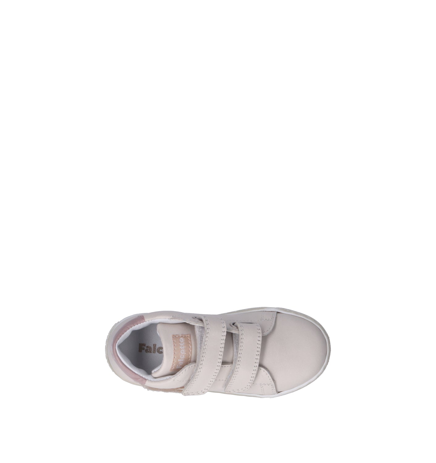 FALCOTTO Sneaker bimba bianca/rosa in pelle