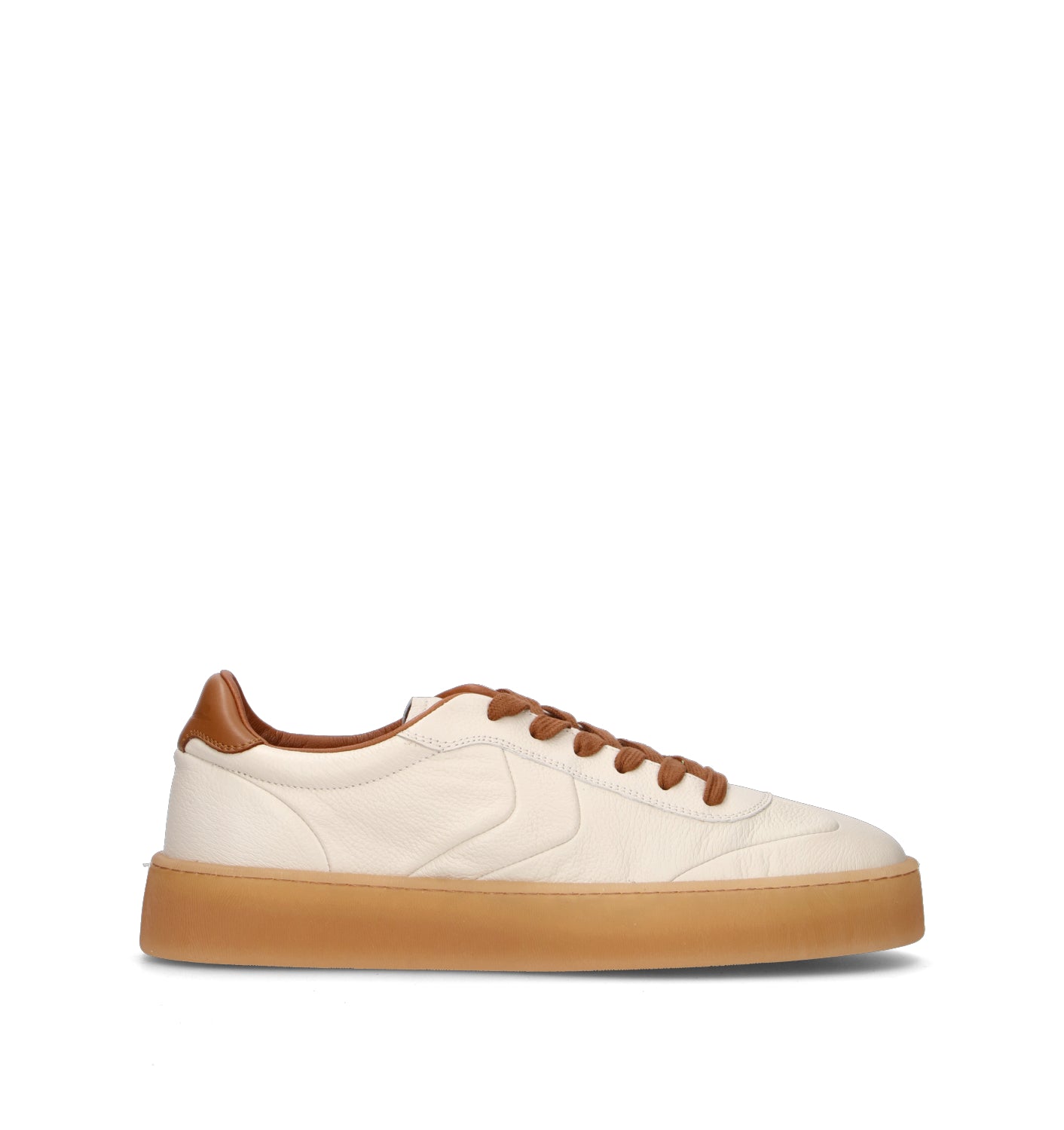 VOILE BLANCHE Sneaker uomo bianca in pelle