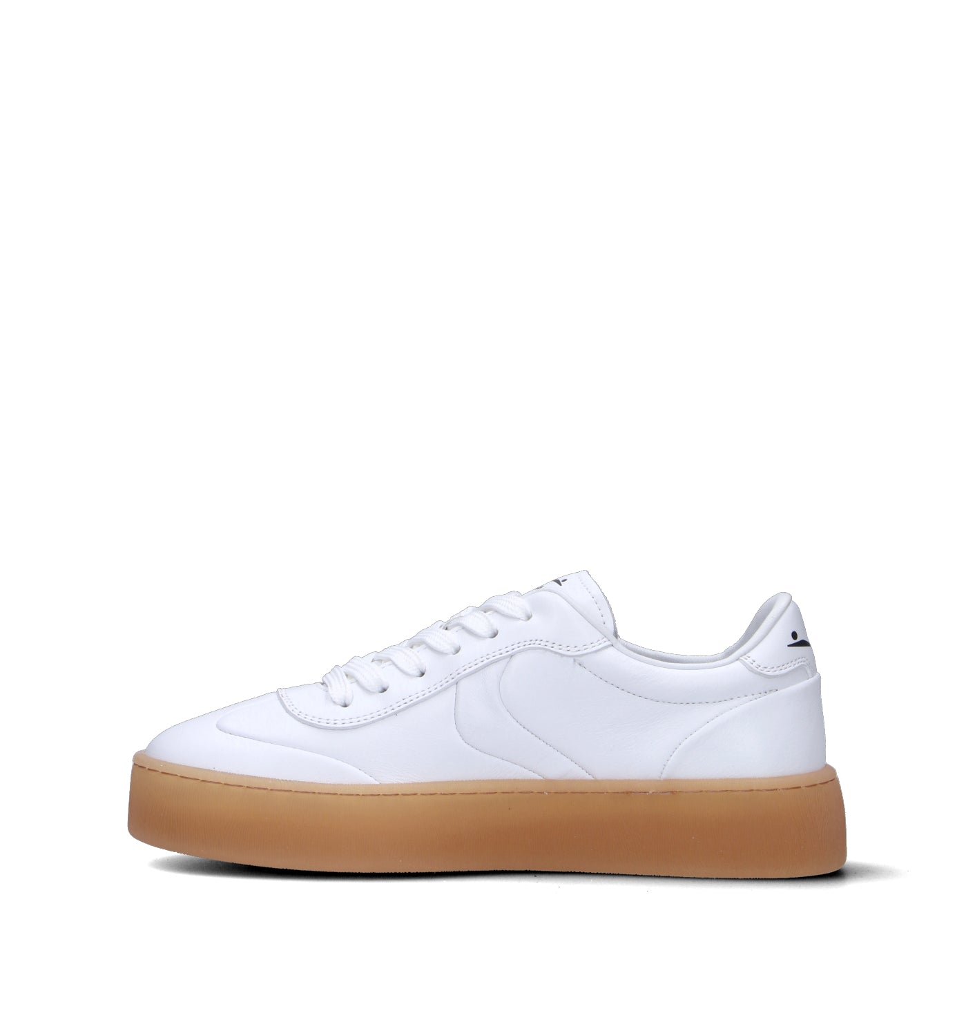 VOILE BLANCHE Sneaker donna bianca in pelle