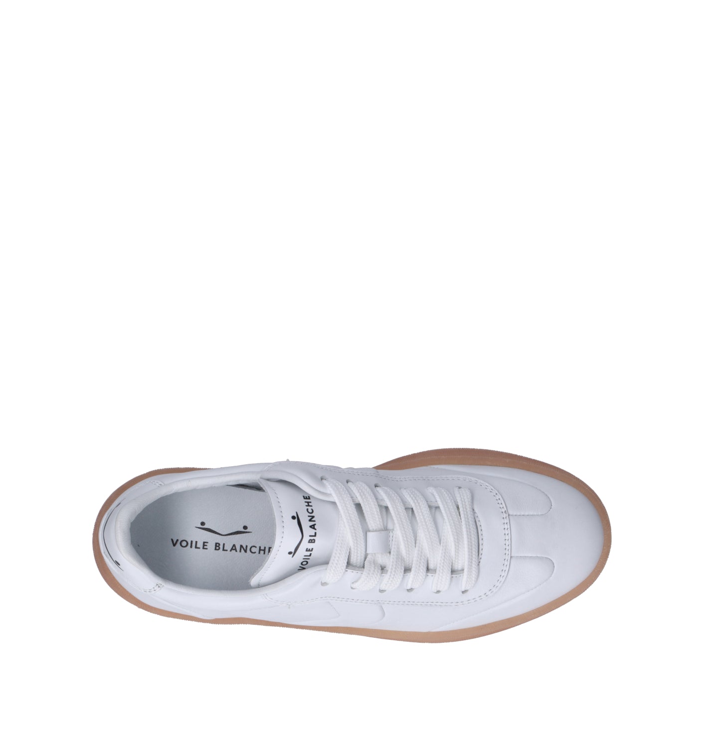 VOILE BLANCHE Sneaker donna bianca in pelle