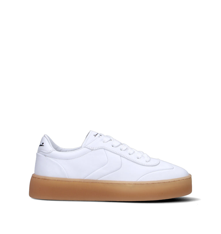 VOILE BLANCHE Sneaker donna bianca in pelle