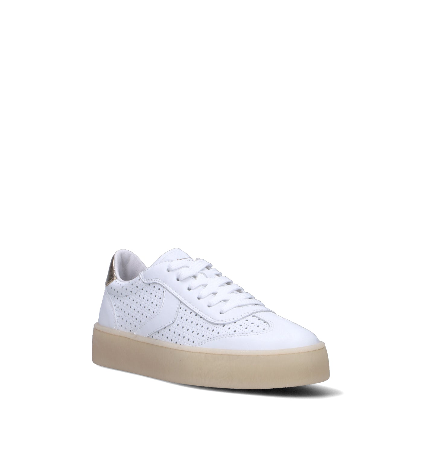 VOILE BLANCHE Sneaker donna bianca in pelle