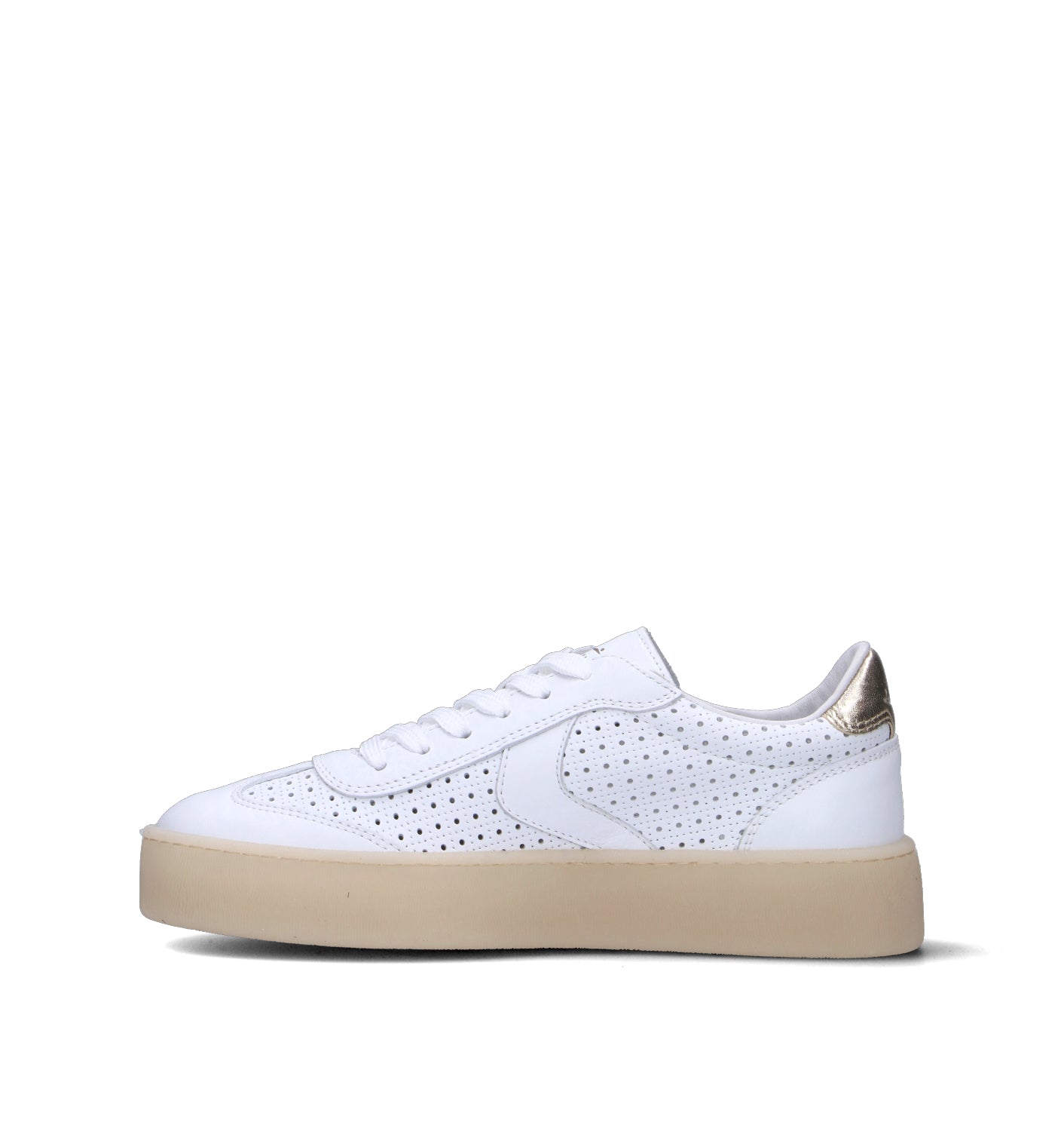 VOILE BLANCHE Sneaker donna bianca in pelle