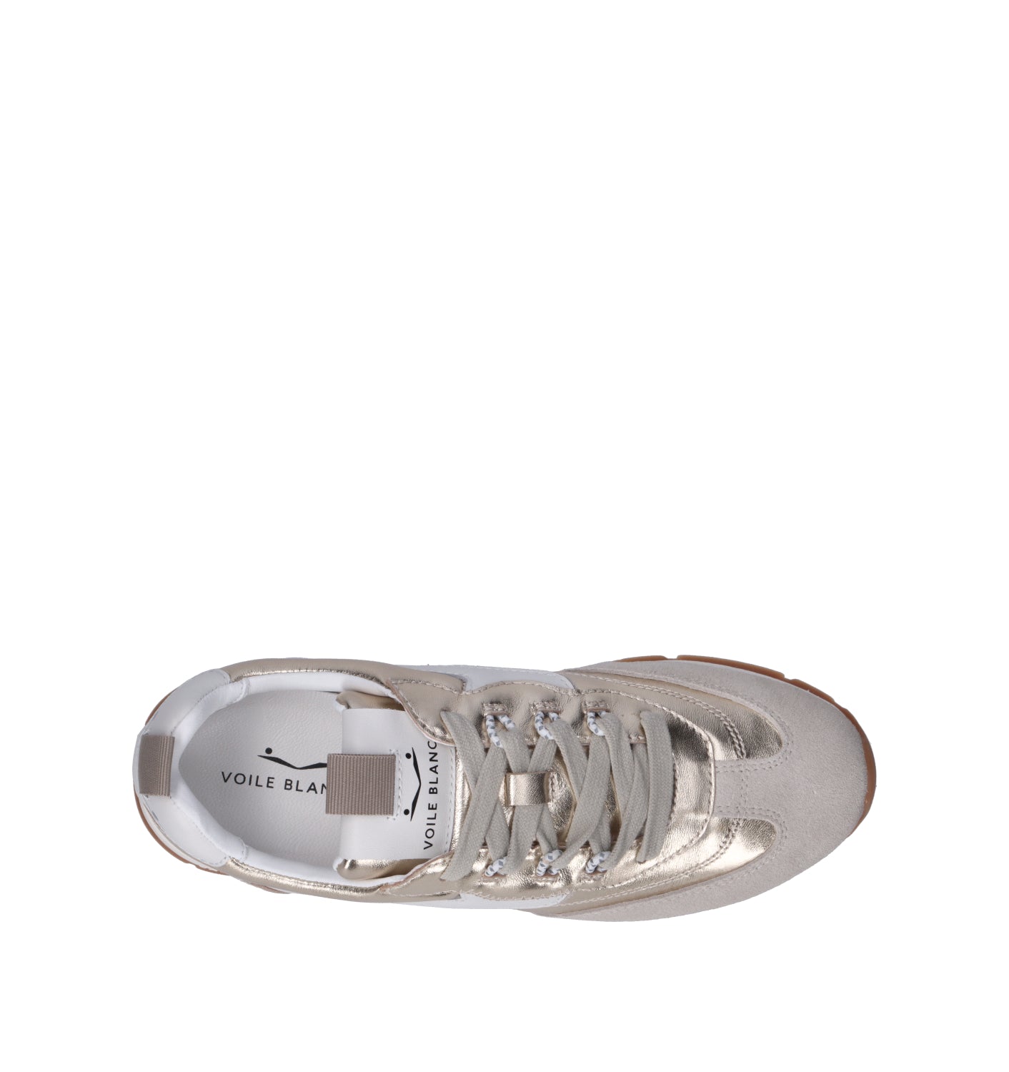 VOILE BLANCHE Sneaker donna platino