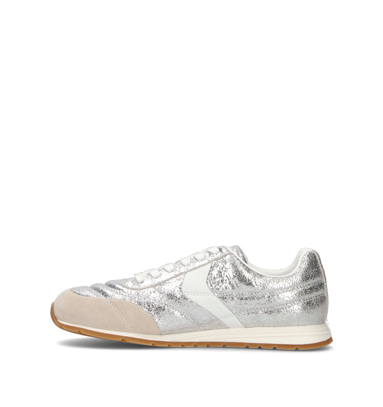 VOILE BLANCHE Sneaker donna argento