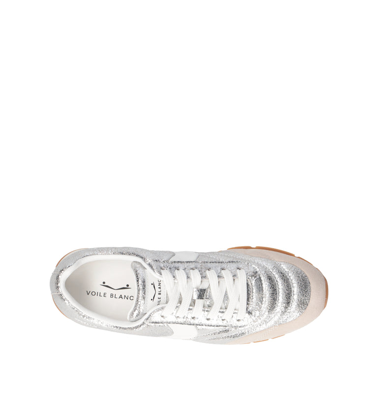 VOILE BLANCHE Sneaker donna argento
