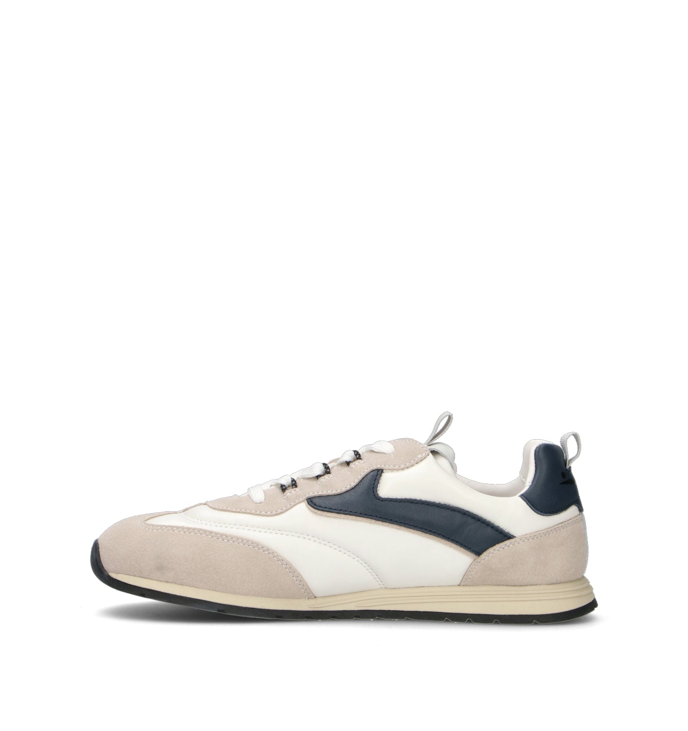 VOILE BLANCHE Sneaker uomo bianca/blu in pelle