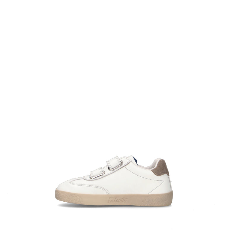 FALCOTTO Sneaker bimbo bianca in pelle