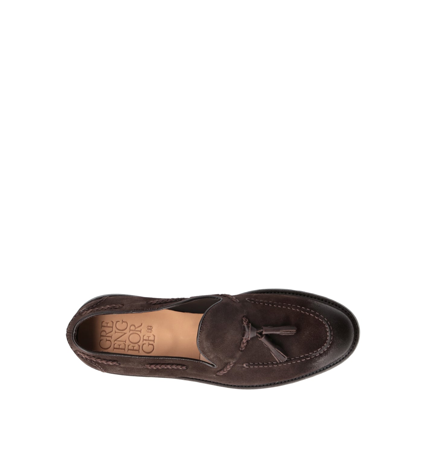 GREEN GEORGE Mocassino uomo marrone in suede