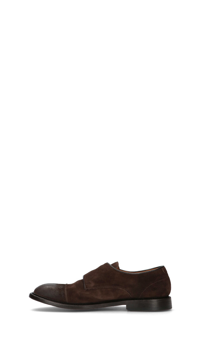 GREEN GEORGE Stringata uomo marrone in suede