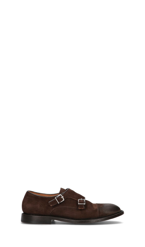 GREEN GEORGE Stringata uomo marrone in suede