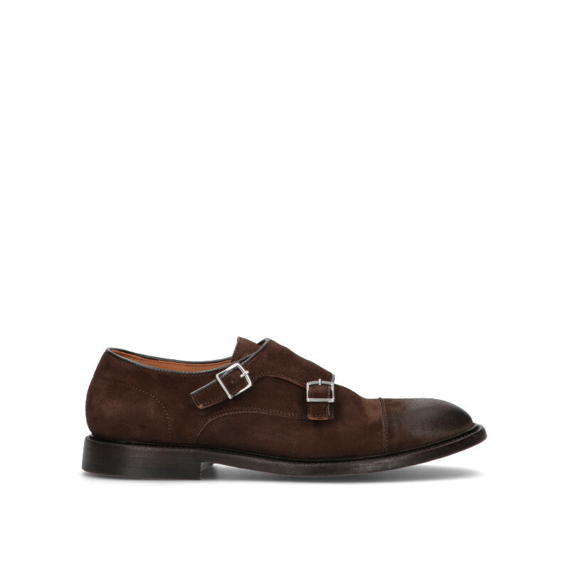 GREEN GEORGE Stringata uomo marrone in suede