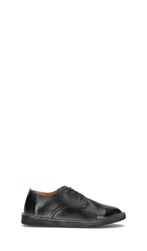MOMA Stringata uomo nera in pelle