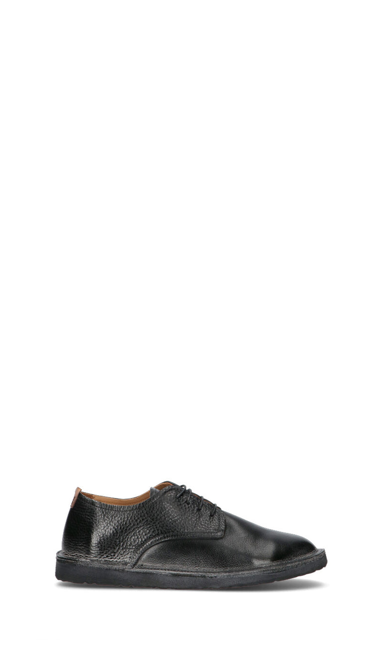MOMA Stringata uomo nera in pelle