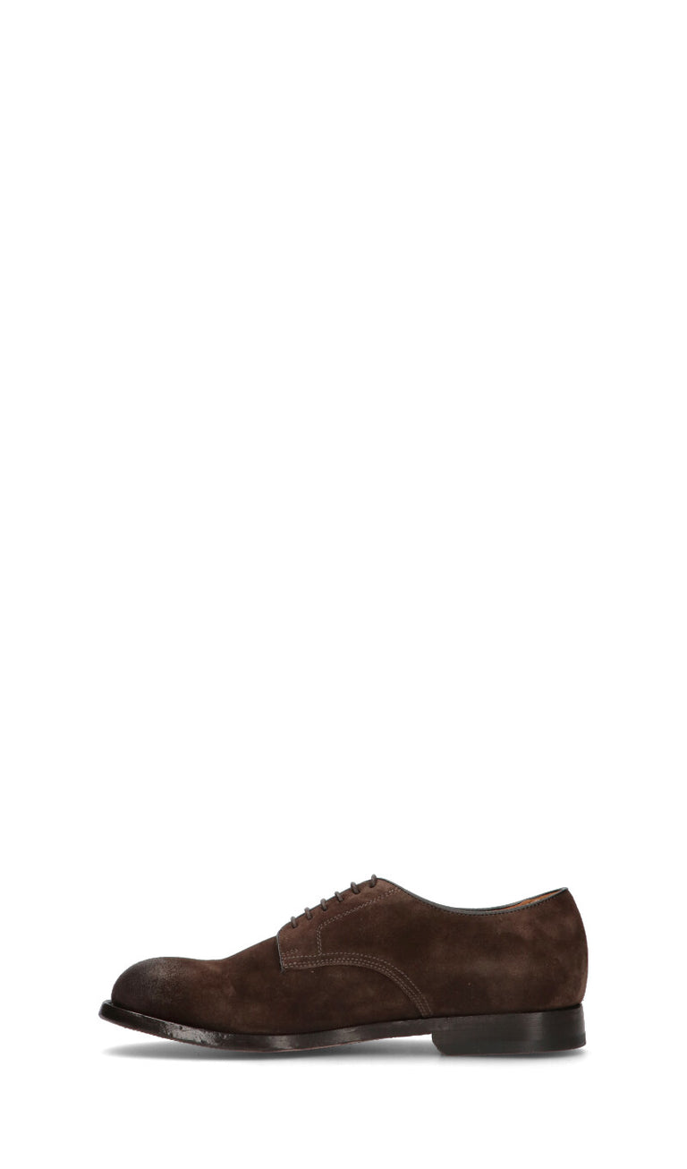 GREEN GEORGE Stringata uomo marrone in suede