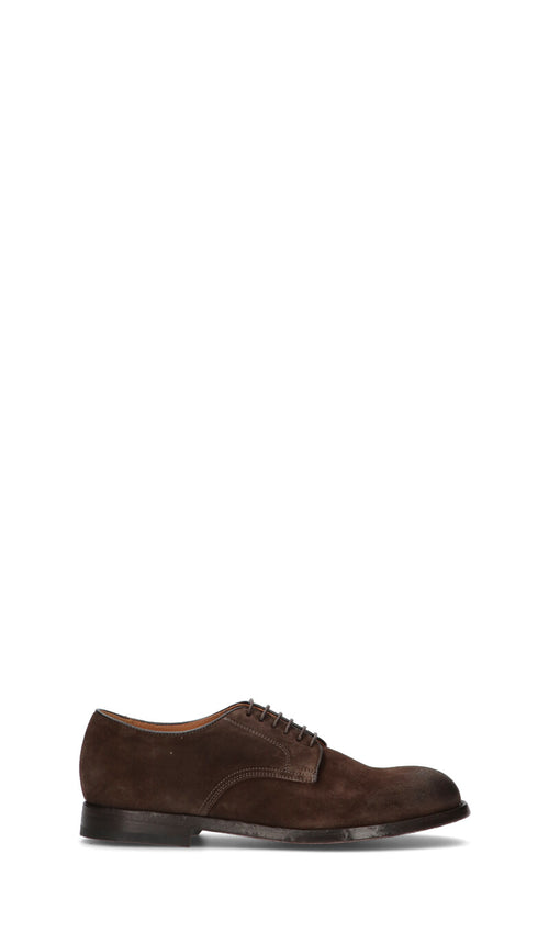 GREEN GEORGE Stringata uomo marrone in suede
