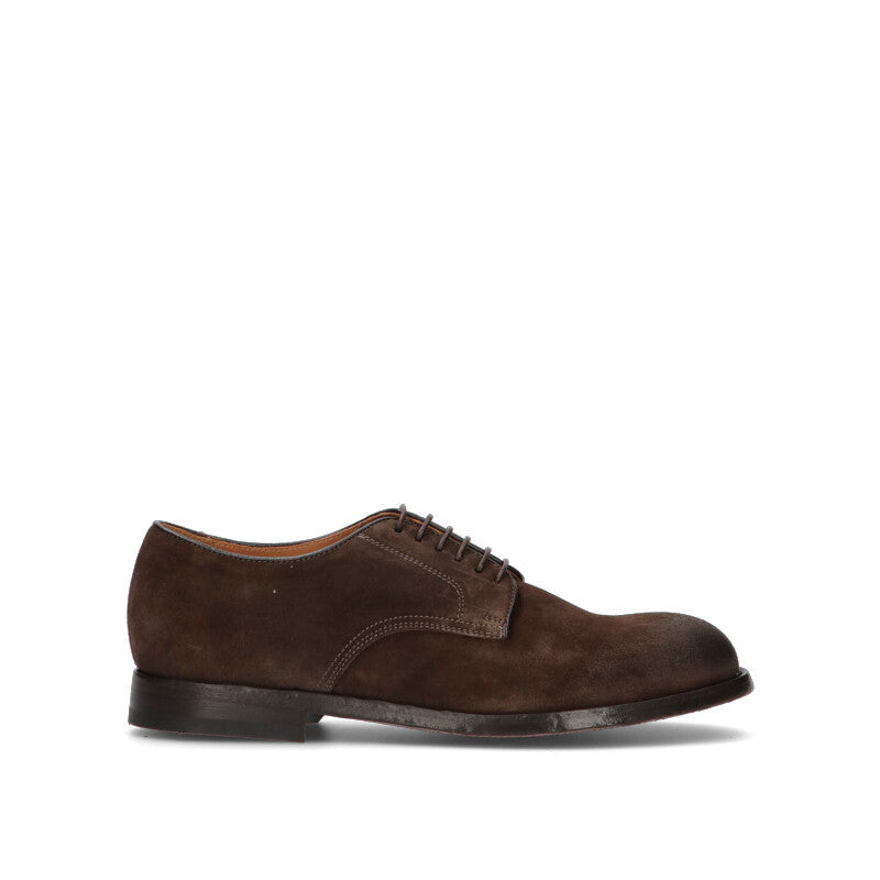 GREEN GEORGE Stringata uomo marrone in suede