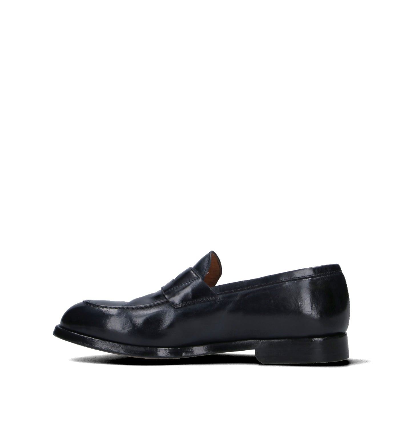 GREEN GEORGE Mocassino uomo blu in pelle