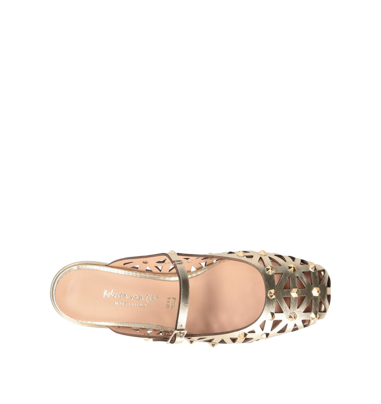 REBECCA VAN DIK Slingback donna platino