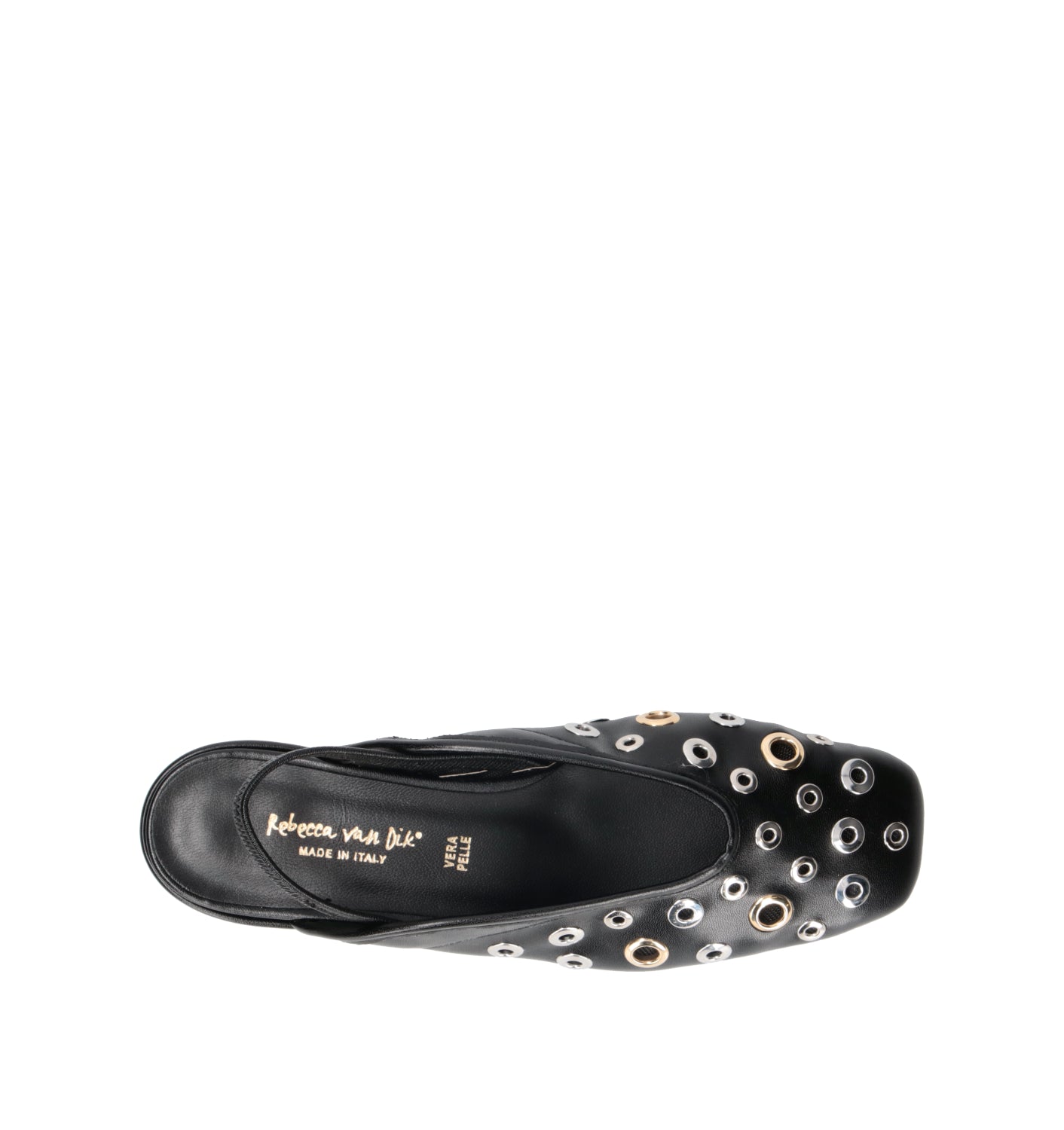 REBECCA VAN DIK Slingback donna nera